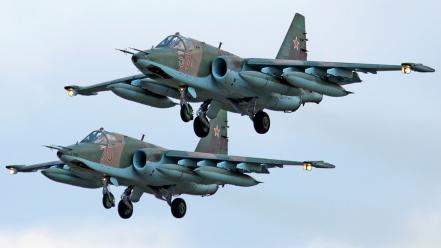 Aircraft sukhoi su-25 frogfoot russian air force wallpaper