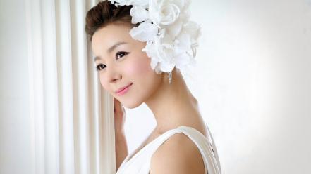 Asians korean wedding dresses min seo hee wallpaper