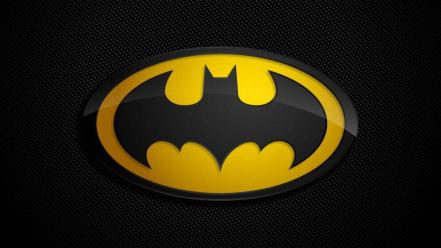 Batman black movies yellow logo wallpaper