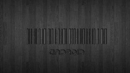 Black android barcode wallpaper