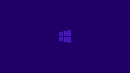 Blue minimalistic purple metro windows 8 clean logo wallpaper