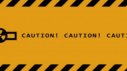 Caution multiscreen wallpaper