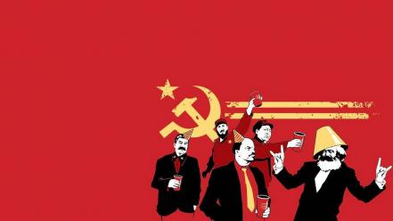 Communism creativity red background wallpaper