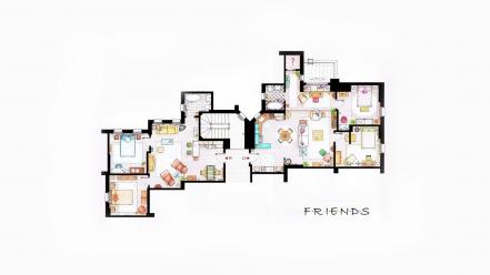Design interior apartments friends (tv series) floor plans wallpaper
