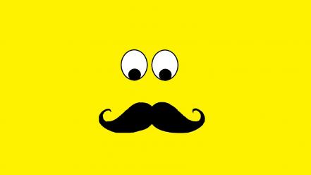 Eyes yellow men moustache guy mustache wallpaper