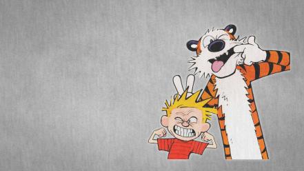 Hobbes funny friends and friendship comic strip wallpaper