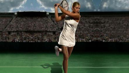 Maria sharapova tennis skyscapes racquet players russians wallpaper