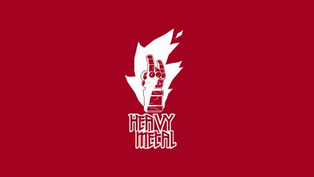 Minimalistic hellboy funny heavy metal wallpaper