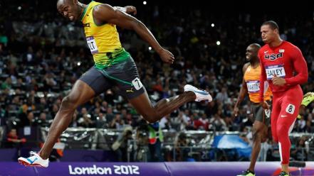 Running athletics usain bolt olympics 2012 wallpaper