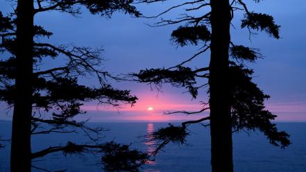 Sunrise landscapes maine national park acadia wallpaper