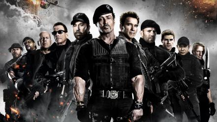 Sylvester stallone the expendables 2 van damme wallpaper