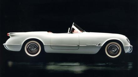 1953 White Corvette wallpaper