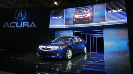 Acura Tsx Blue Showroom wallpaper