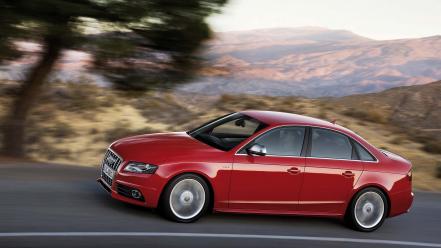 Audi S4 Sedan Side Speeding wallpaper