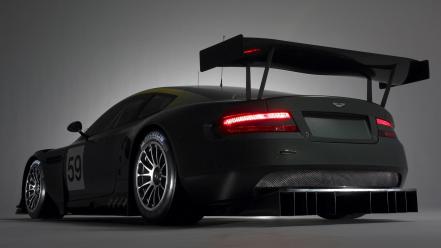 Dark aston martin rear wallpaper