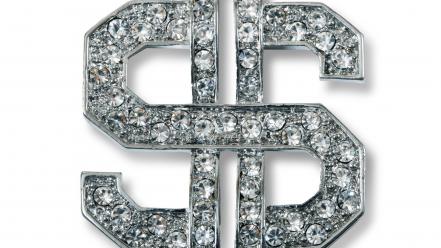 Design metallic jewelry diamonds sign dollar hexagon wallpaper