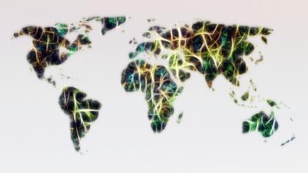 Light abstract minimalistic world worldmap wallpaper