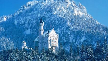 Tall Winter Castle wallpaper