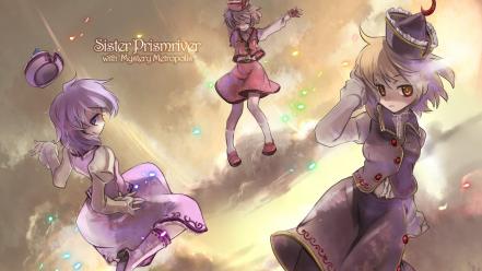 Video games touhou hats lunasa prismriver lyrica merlin wallpaper