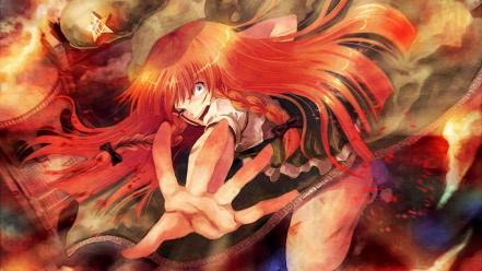 Video games touhou long hair hong meiling wallpaper