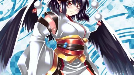 Video games touhou short hair shameimaru aya tengu wallpaper