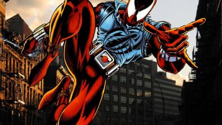 Comics superheroes marvel scarlet spider ben reilly wallpaper