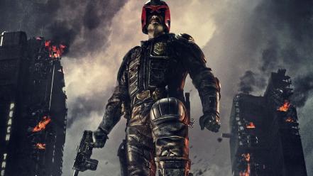 Judge dredd guns movies cars karl urban wallpaper