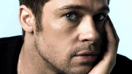 Men brad pitt actors faces wallpaper