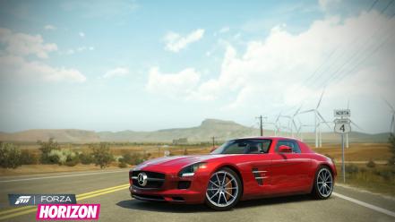 Xbox 360 mercedes-benz sls amg forza horizon wallpaper