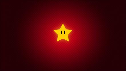 Abstract video games red stars mario wallpaper