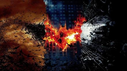 Begins hollywood the dark knight rises logo wallpaper