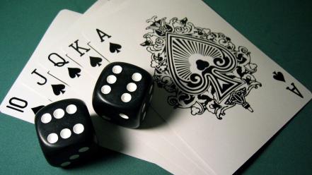 Cards dice wallpaper