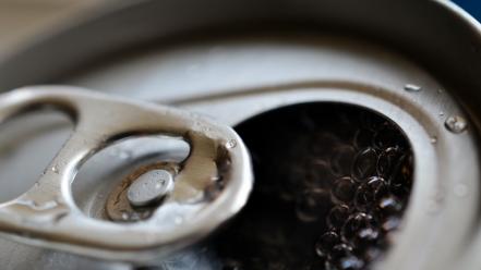 Close-up coca-cola bubbles macro soda cans makro wallpaper