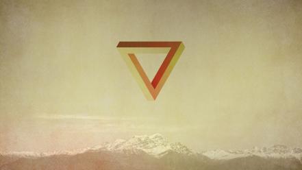 Mountains minimalistic the verge wallpaper