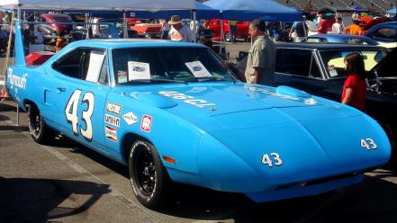 Nascar plymouth superbird widescreen richard petty wallpaper