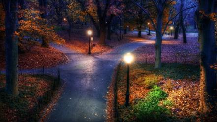 New york city central park roads parks wallpaper