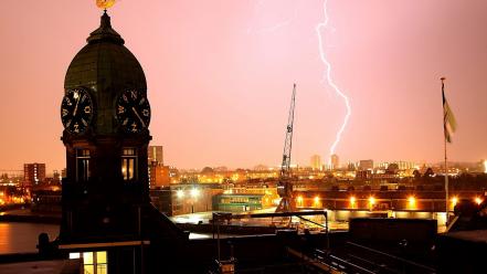 Cityscapes architecture clocks national geographic lightning morocco wallpaper