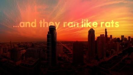 Clouds cityscapes qoutes wallpaper