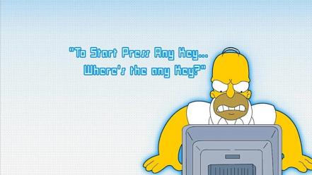 Computers humor quotes homer simpson the simpsons wallpaper