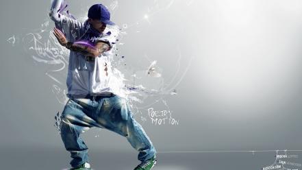 Dancing motion poetry photomanipulation wallpaper