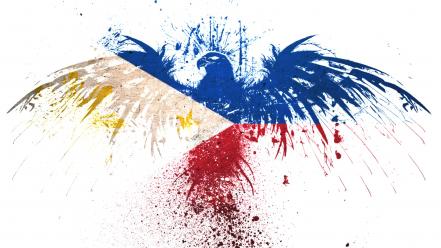 Eagles hawk flags philippines white background wallpaper