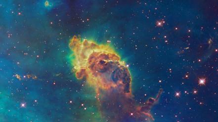 Outer space nebulae hubble carina nebula wallpaper