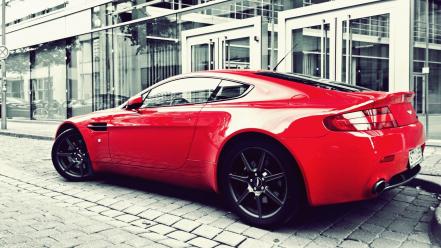 Red cars vehicles aston martin v12 vanquish exotic wallpaper