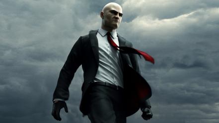 Suit hitman absolution agent 47 red tie wallpaper