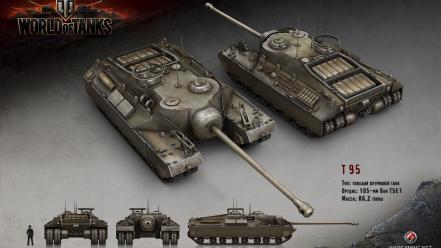 Tanks world of t95 renders wallpaper