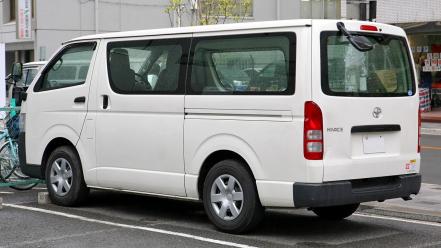 White cars van (vehicle) toyota hiace wallpaper