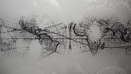 World text grayscale maps map wallpaper