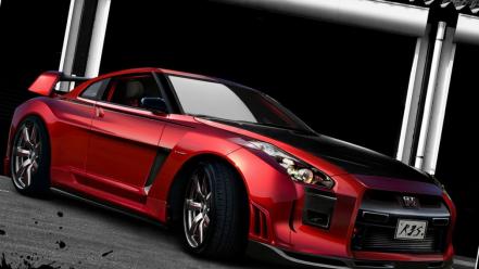 3d sports nissan gt-r car v-spec r3s-gtr wallpaper