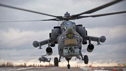 Helicopters gray rockets armored vehicle mil mi-24 wallpaper