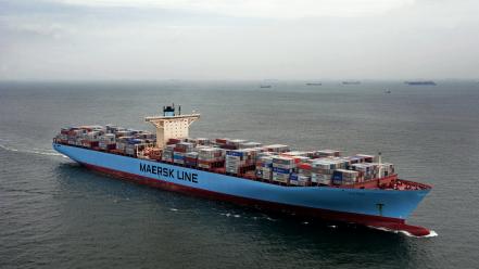 Maersk line cargo ship wallpaper